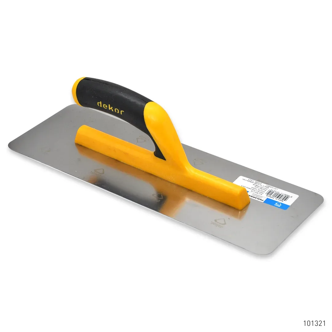 Dekor Alçı Mala 35 cm Açık Sap Radyüslü Paslanmaz Çelik