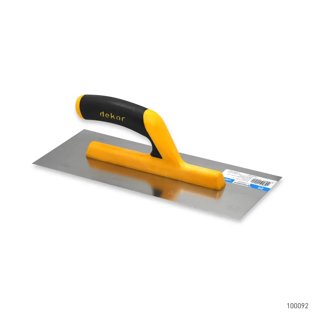 Dekor Alçı Malası Açık Plastik Saplı Paslanmaz Çelik 30 cm