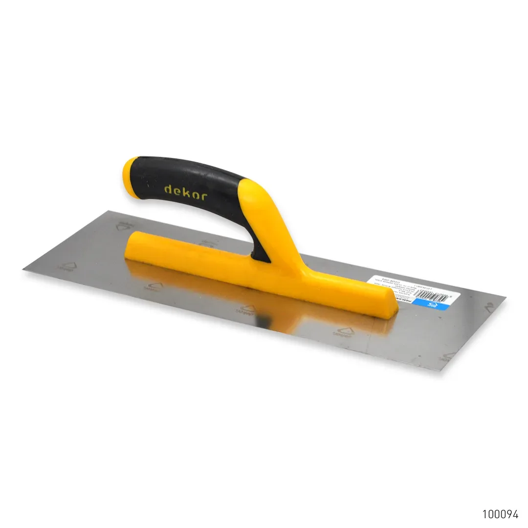 Dekor Alçı Malası Açık Plastik Saplı Paslanmaz Çelik 35 cm