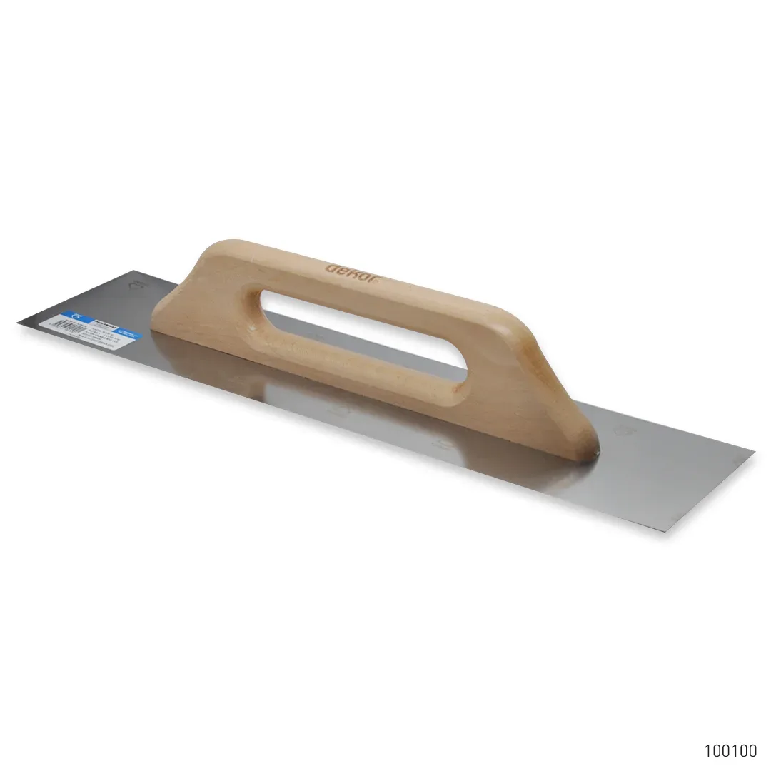 Dekor Alçı Malası Ahşap Sap Paslanmaz Çelik 50 cm