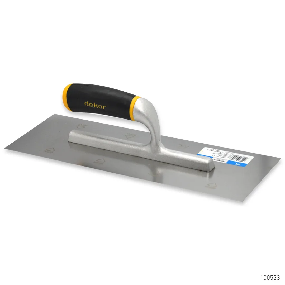 Dekor Alçı Malası Alüminyum Saplı Paslanmaz Çelik 35 cm