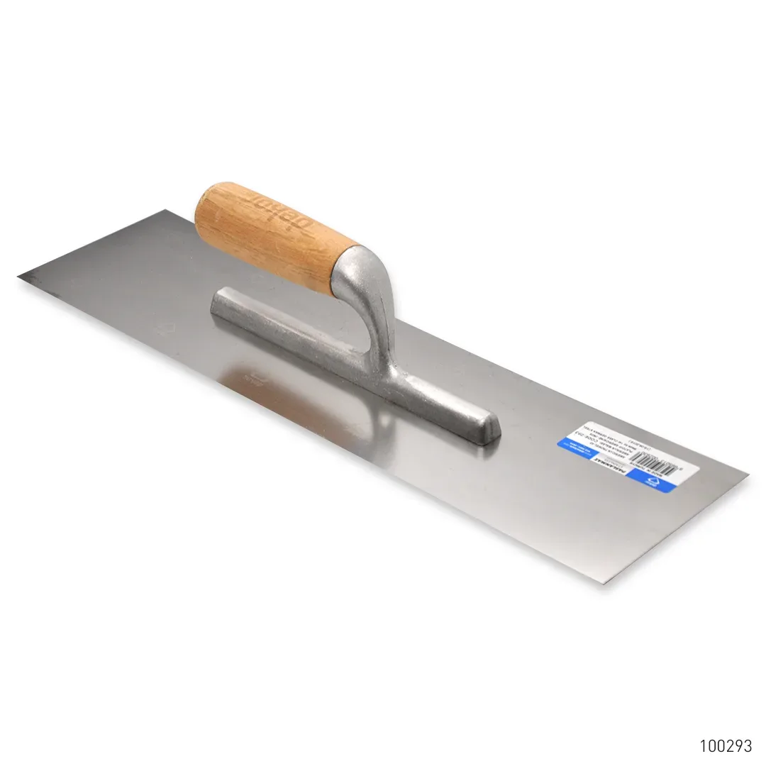 Dekor Amerikan Mala Alüminyum Ahşap Saplı Paslanmaz Çelik 45 cm