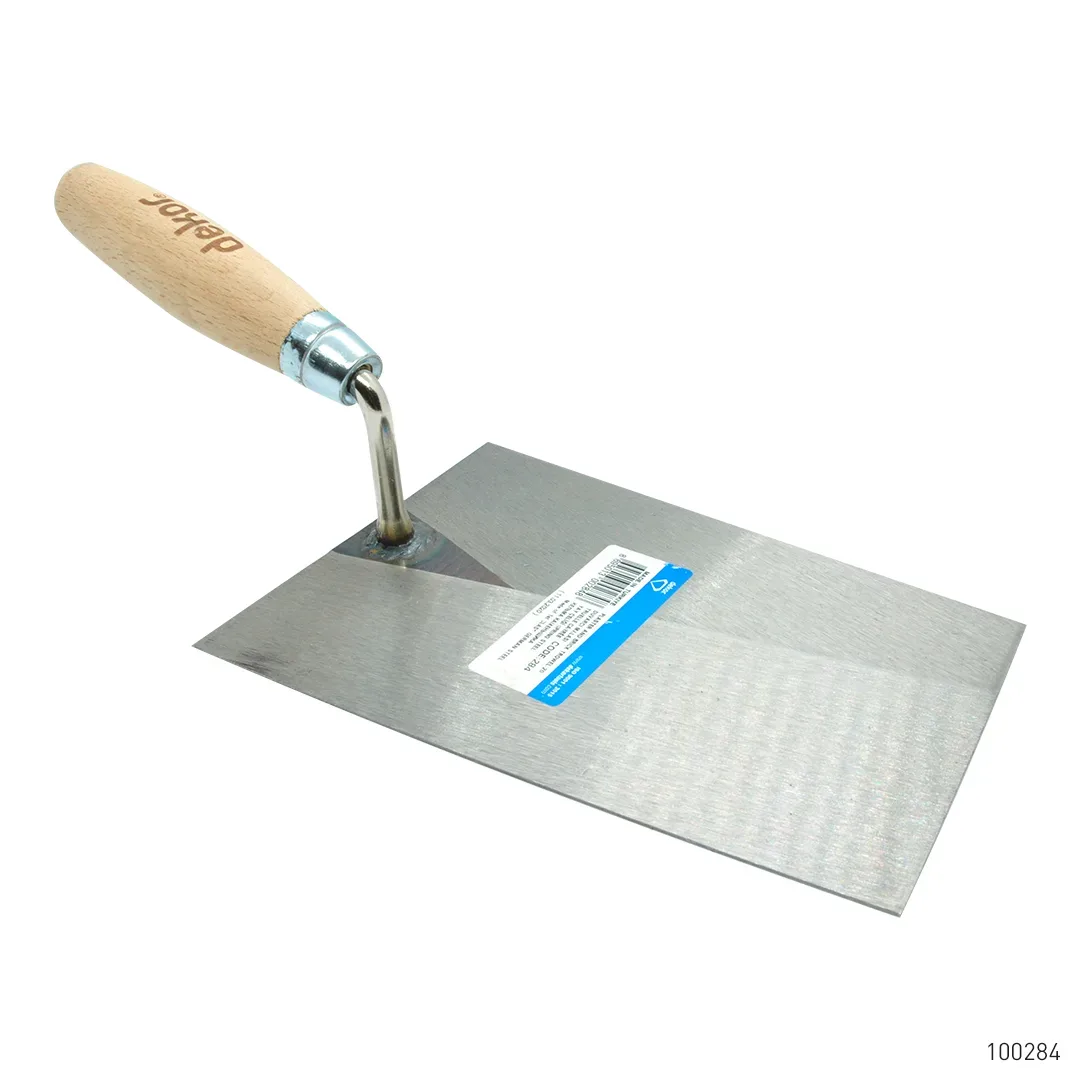 Dekor Duvarcı Malası Ahşap Saplı Yay Çeliği 11 cm x 14 cm x 20 cm