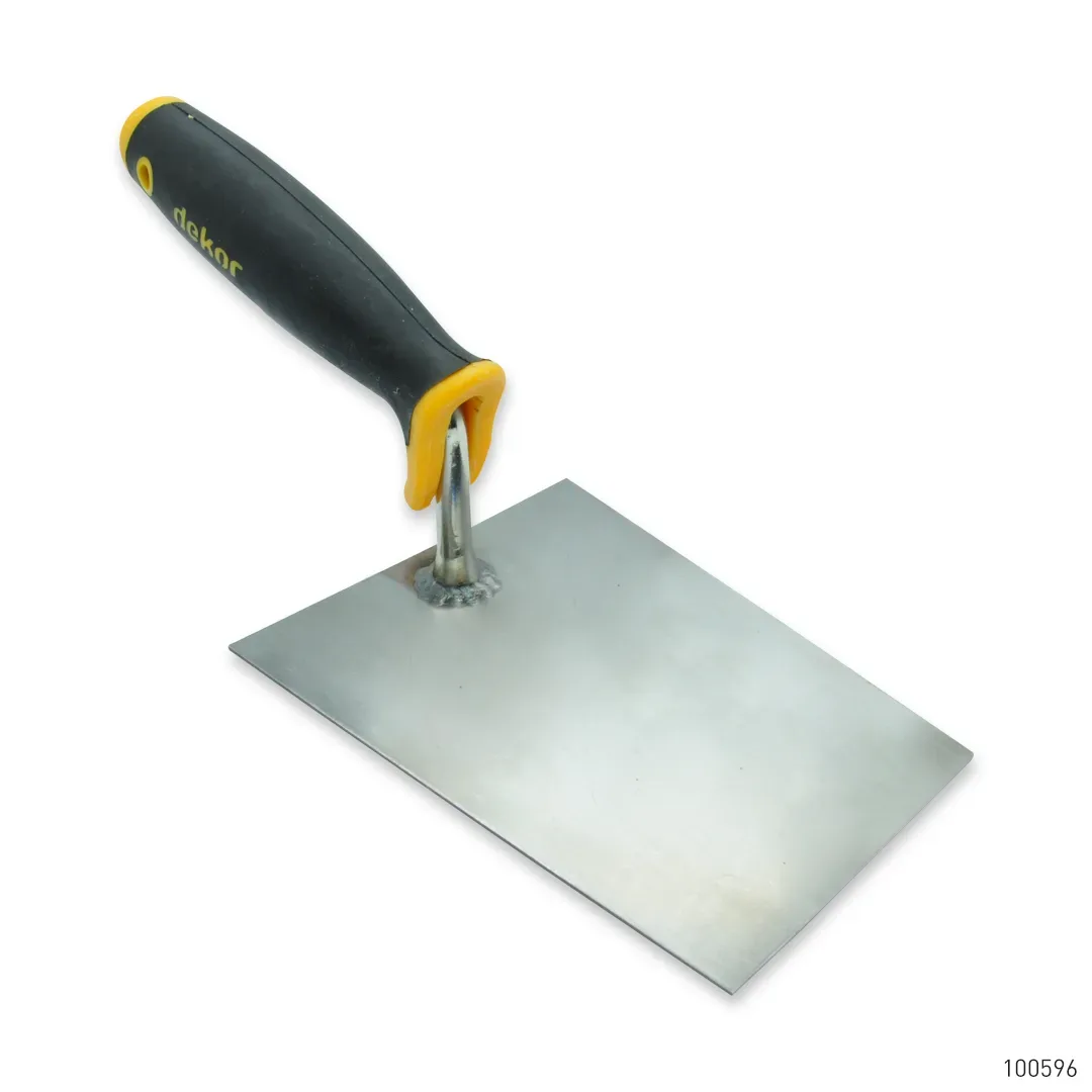 Dekor Duvarcı Malası Plastik Saplı Paslanmaz Çelik 14 cm