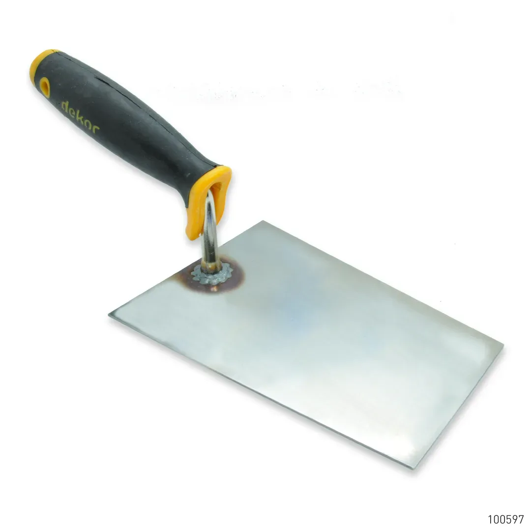 Dekor Duvarcı Malası Plastik Saplı Paslanmaz Çelik 16 cm