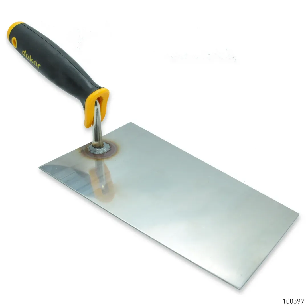 Dekor Duvarcı Malası Plastik Saplı Paslanmaz Çelik 9 cm x 12 cm x 20 cm