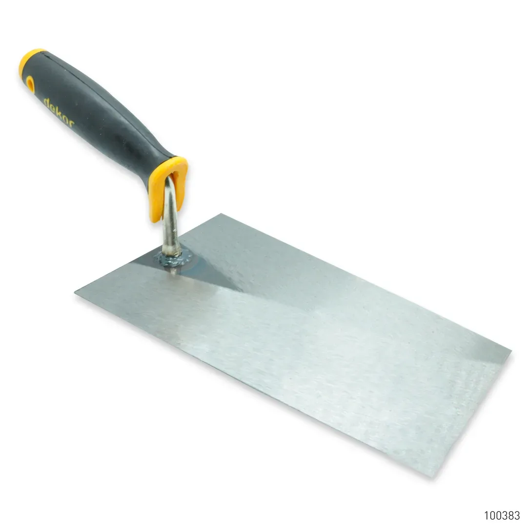 Dekor Duvarcı Malası Plastik Saplı Yay Çeliği 9 cm x 12 cm x 20 cm