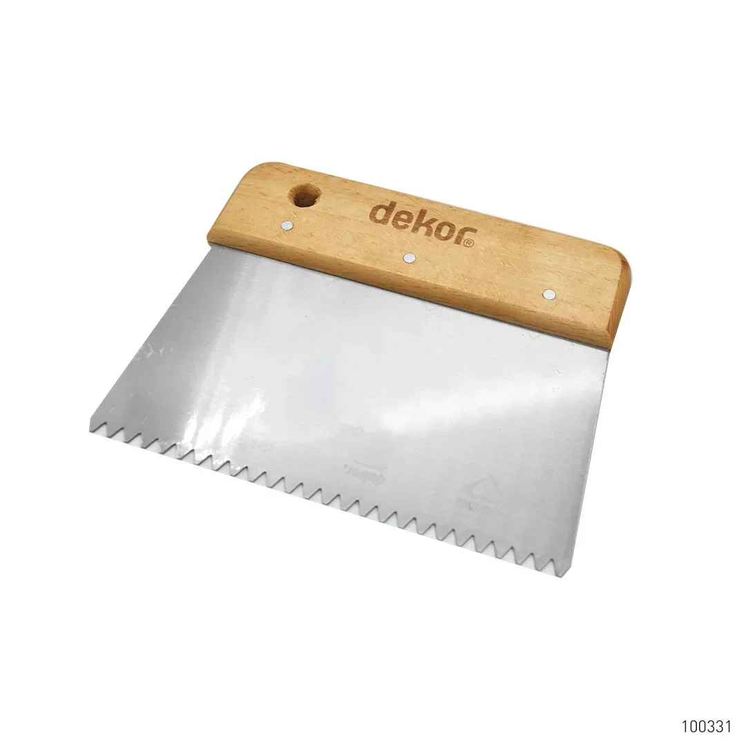 Dekor Fayans Tarağı Üçgen Dişli Paslanmaz Çelik 17 cm