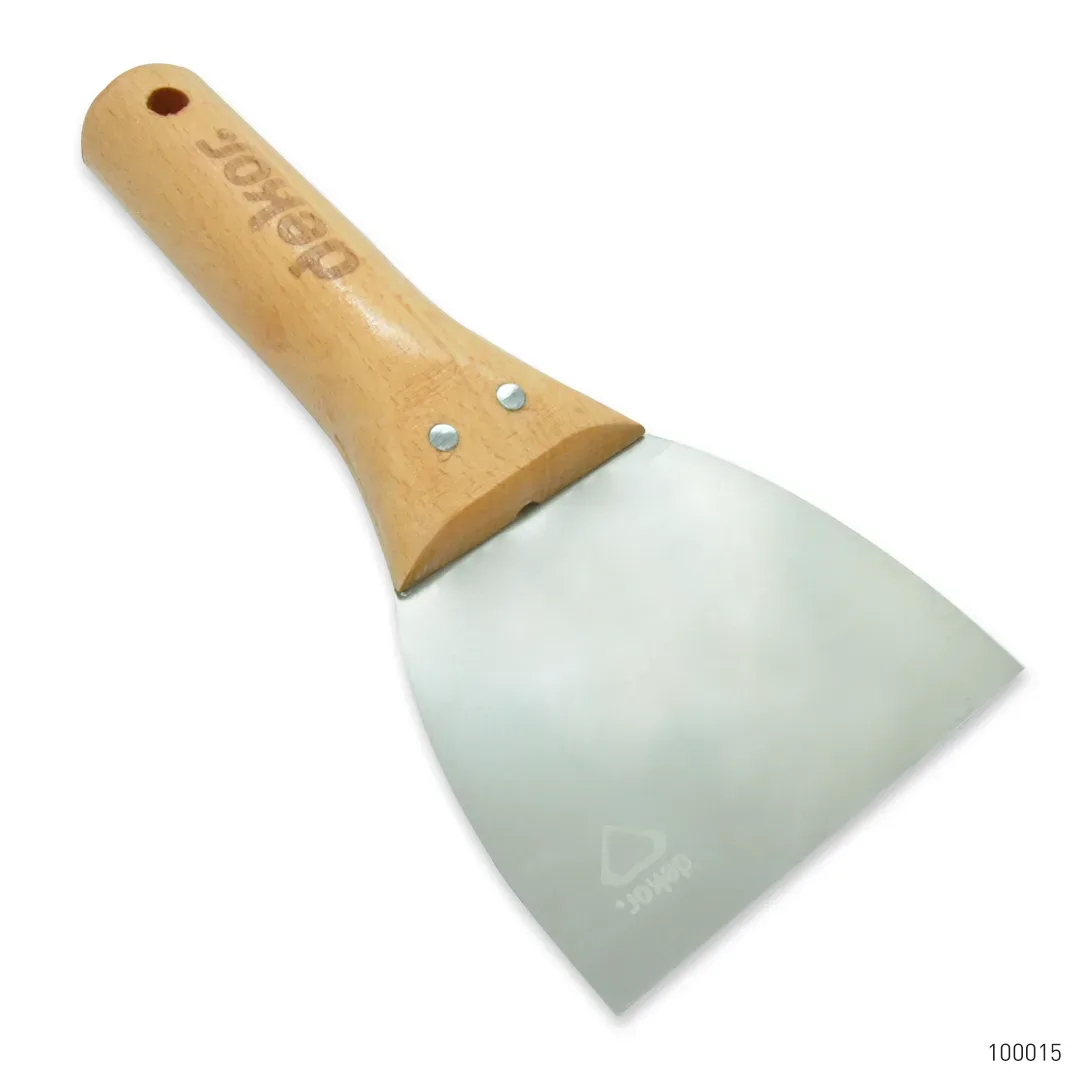 Dekor Macun Ispatulası Ahşap Saplı Paslanmaz Çelik 10 cm