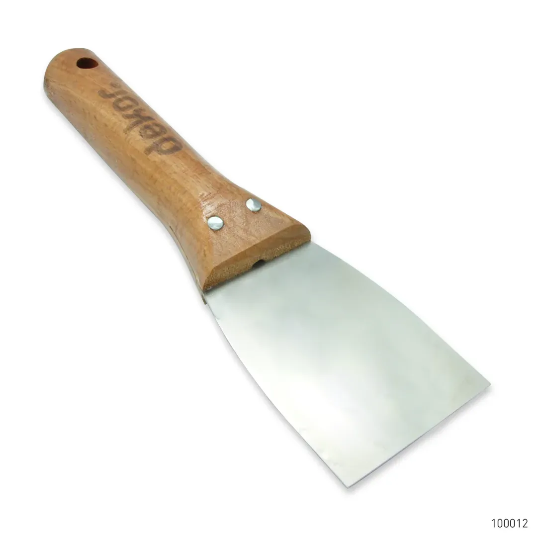 Dekor Macun Ispatulası Ahşap Saplı Paslanmaz Çelik 6 cm