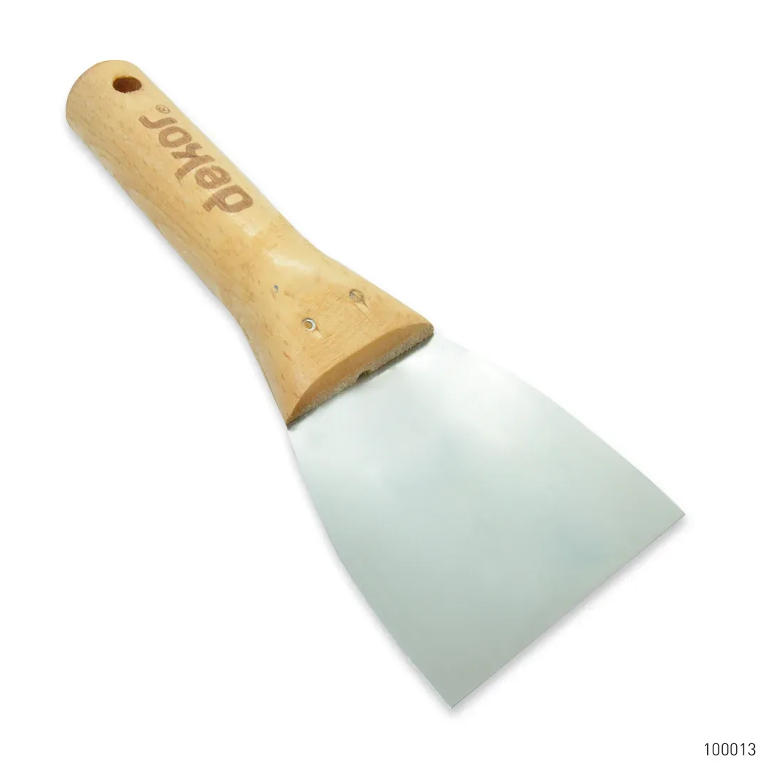Dekor Macun Ispatulası Ahşap Saplı Paslanmaz Çelik 8 cm