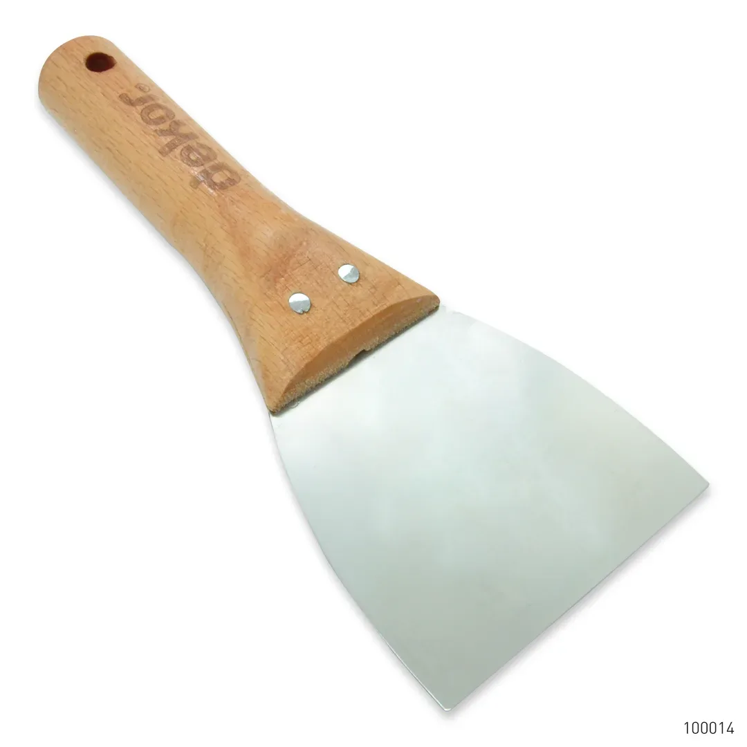 Dekor Macun Ispatulası Ahşap Saplı Paslanmaz Çelik 9 cm