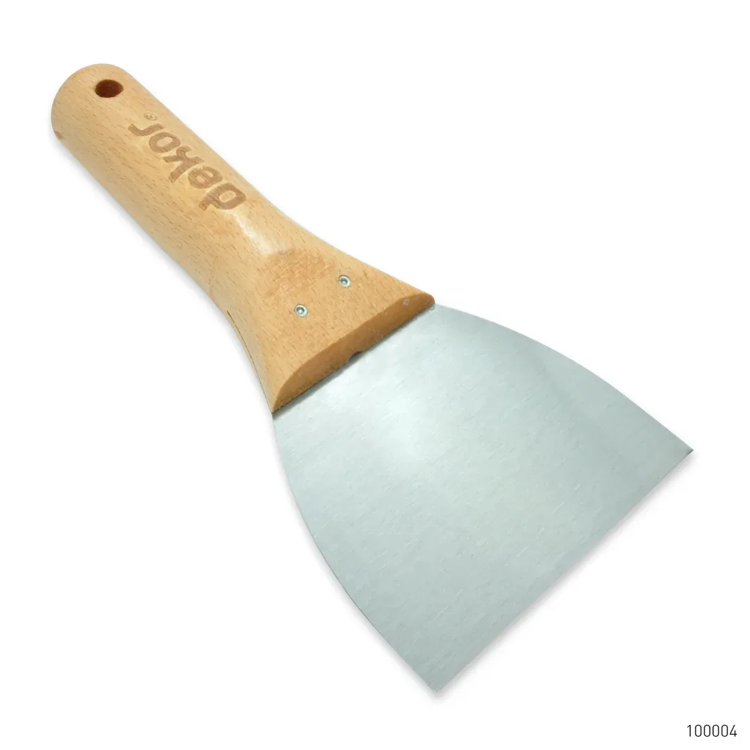 Dekor Macun Ispatulası Ahşap Saplı Yay Çeliği 10 cm