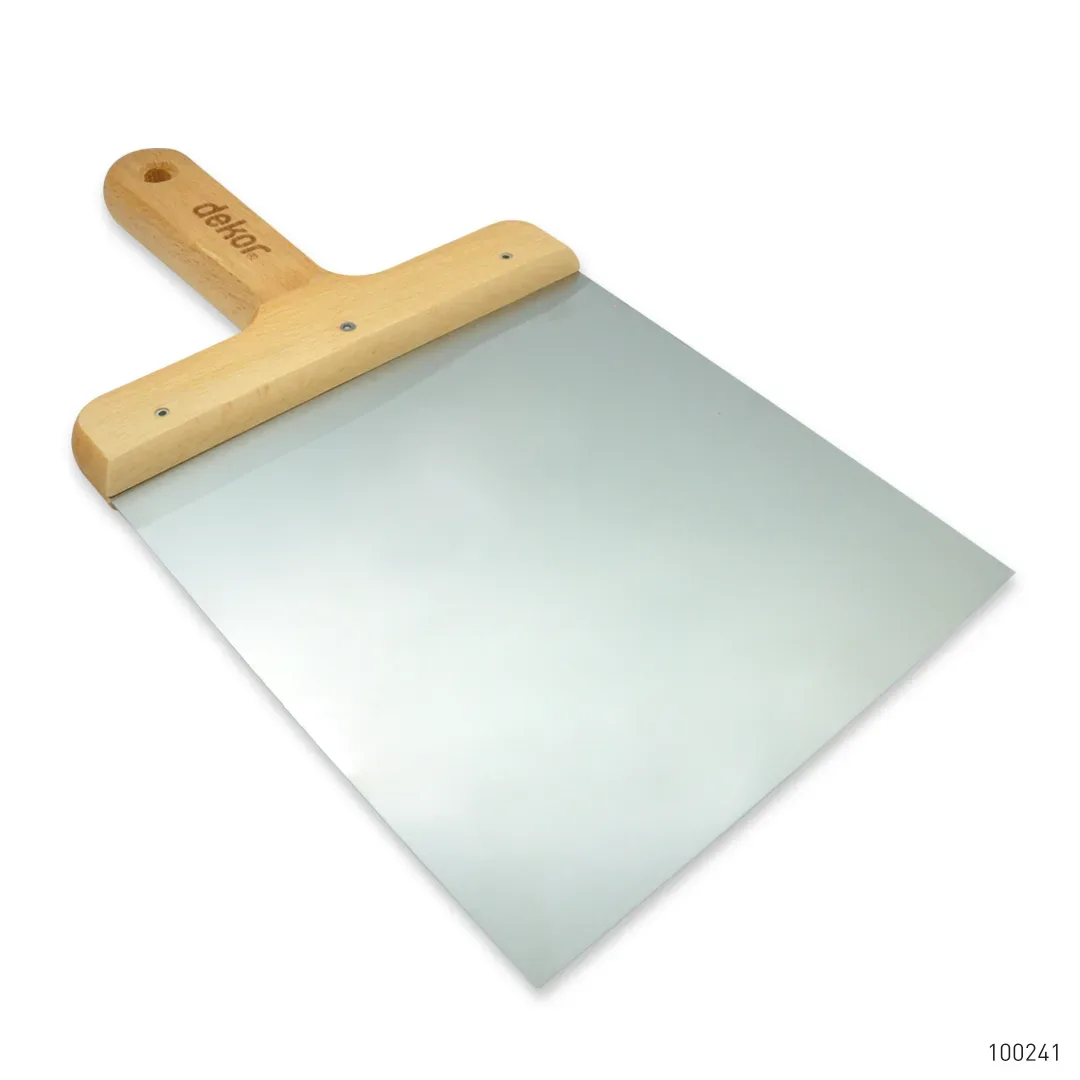 Dekor Macun Küreği Ahşap Saplı Paslanmaz Çelik 18 cm