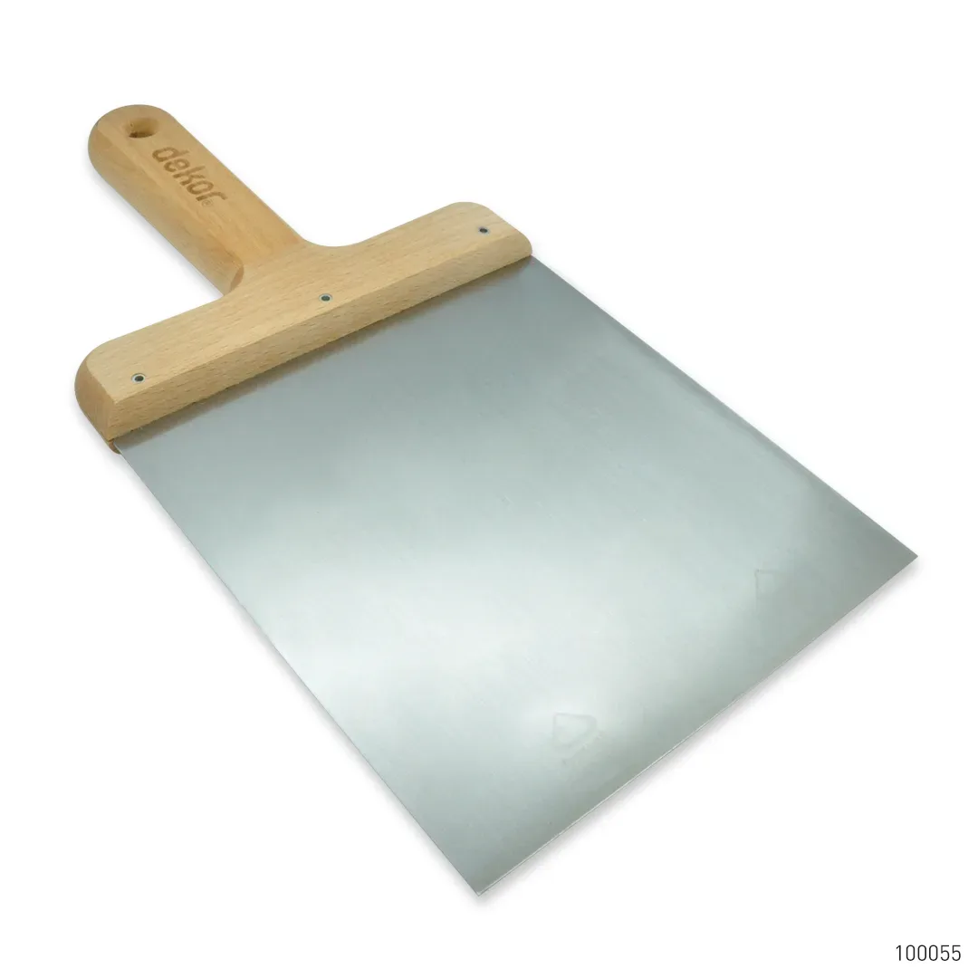 Dekor Macun Küreği Ahşap Saplı Yay Çeliği 16 cm