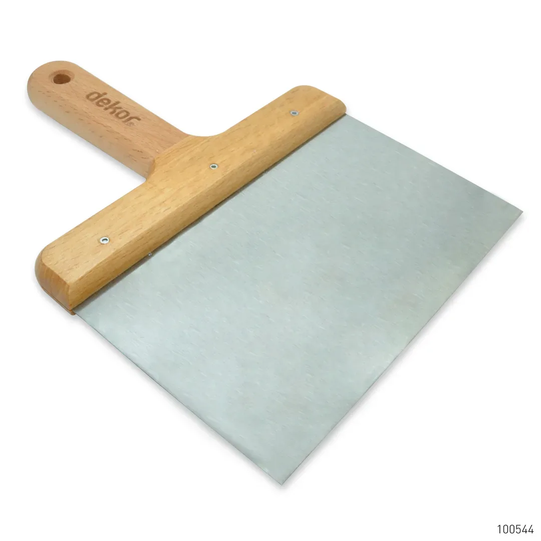 Dekor Macun Küreği Ahşap Saplı Yay Çeliği 20 cm x 12 cm