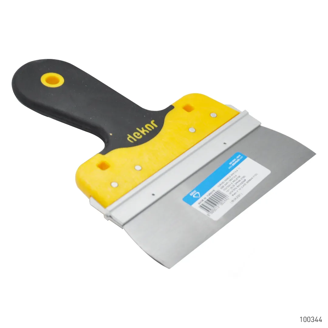 Dekor Plastik Eğri Saplı Ispatula Paslanmaz Çelik 17 cm