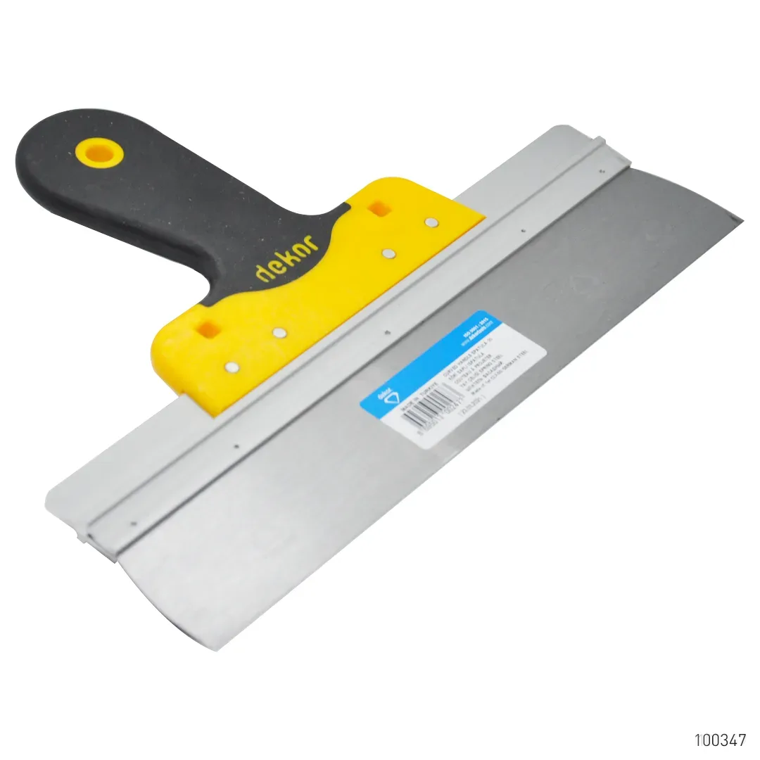 Dekor Plastik Eğri Saplı Ispatula Paslanmaz Çelik 30 cm