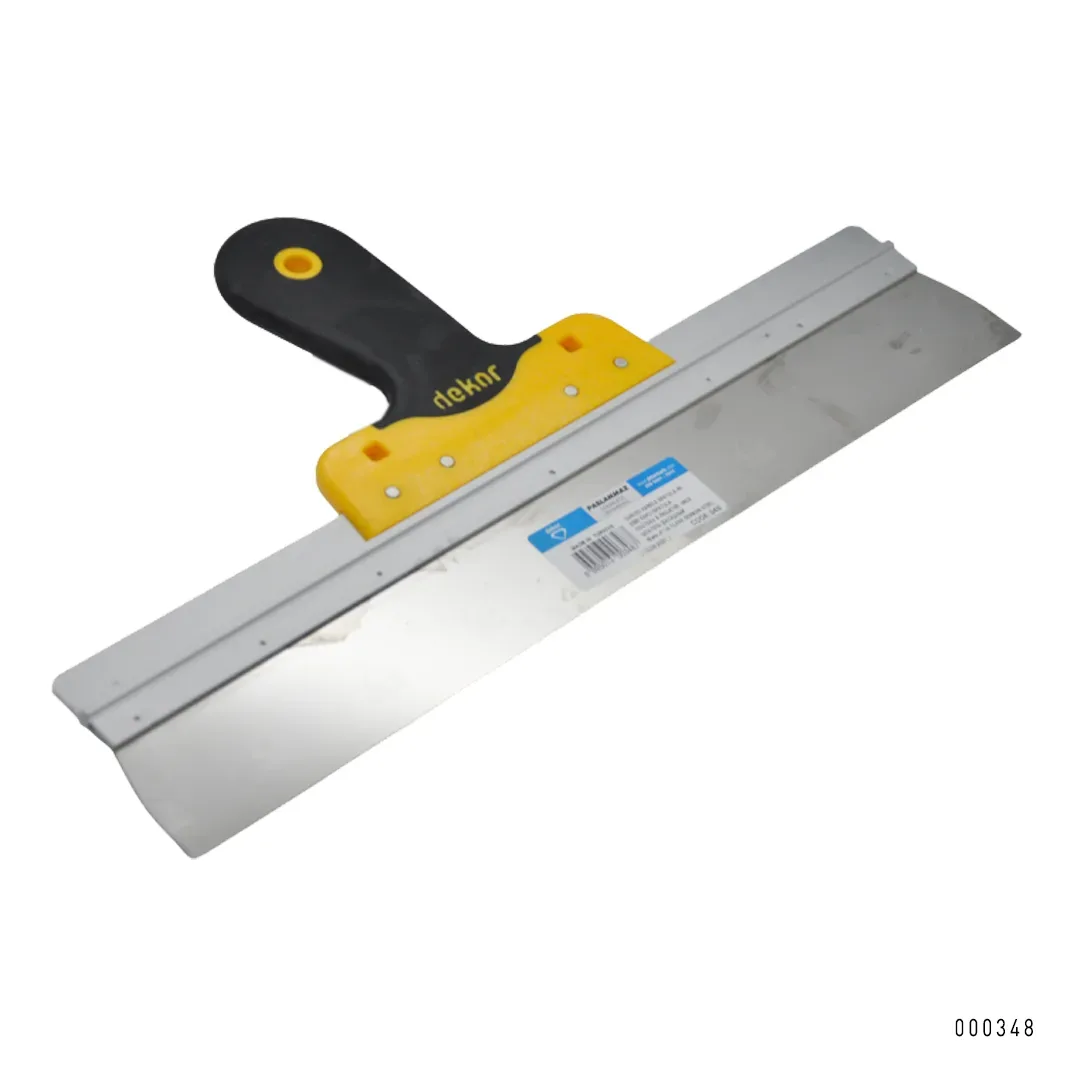 Dekor Plastik Eğri Saplı Ispatula Paslanmaz Çelik 40 cm