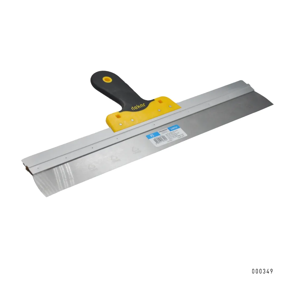 Dekor Plastik Eğri Saplı Ispatula Paslanmaz Çelik 50 cm