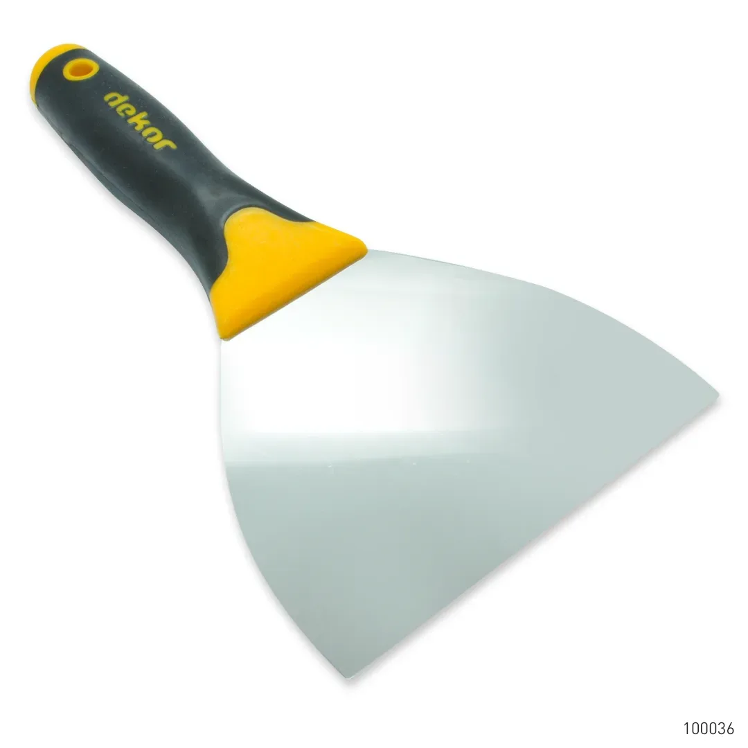 Dekor Profesyonel Macun Ispatulası Plastik Saplı Paslanmaz Çelik 12 cm