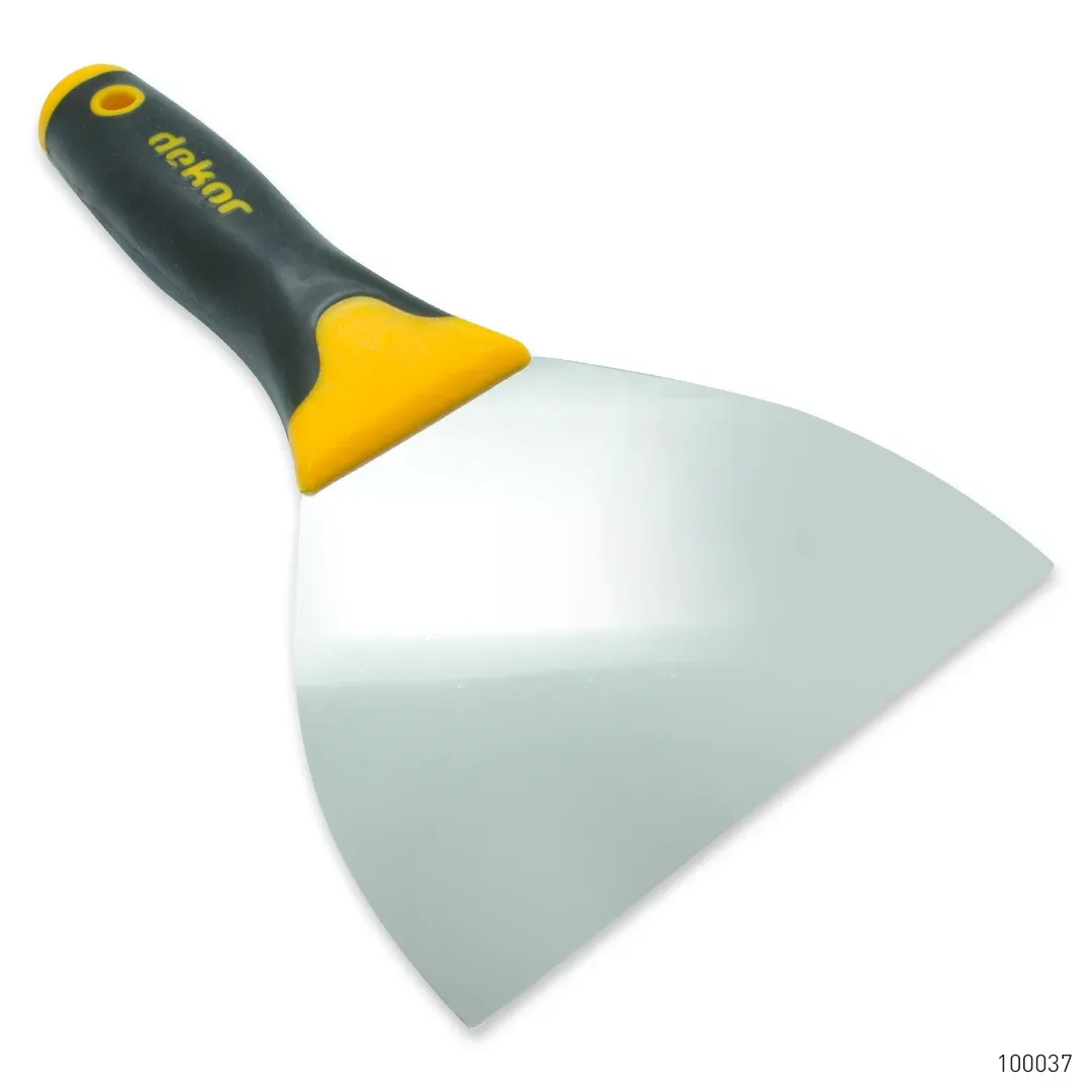 Dekor Profesyonel Macun Ispatulası Plastik Saplı Paslanmaz Çelik 14 cm