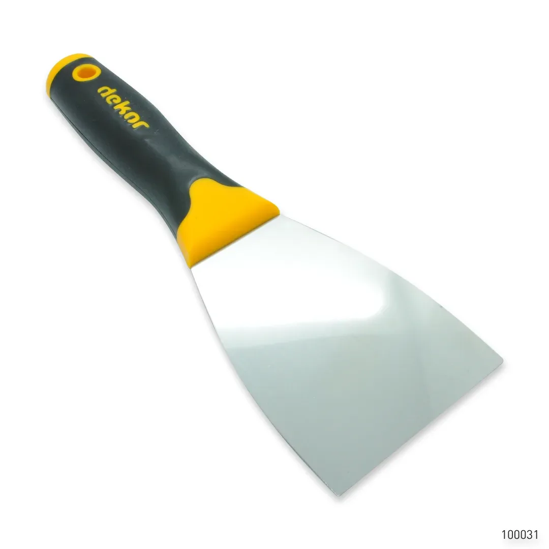 Dekor Profesyonel Macun Ispatulası Plastik Saplı Paslanmaz Çelik 6 cm