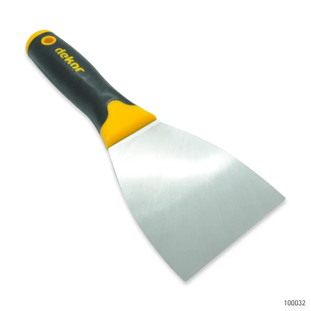 Dekor Profesyonel Macun Ispatulası Plastik Saplı Paslanmaz Çelik 8 cm