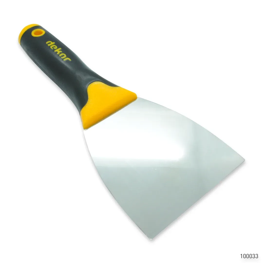 Dekor Profesyonel Macun Ispatulası Plastik Saplı Paslanmaz Çelik 9 cm