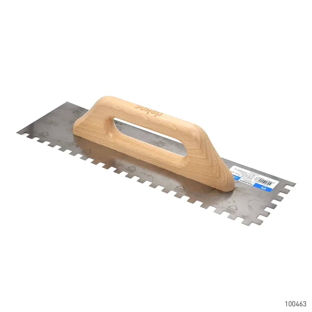 Dekor Seramik Malası Ahşap Saplı Paslanmaz Çelik 10 x 10 40 cm