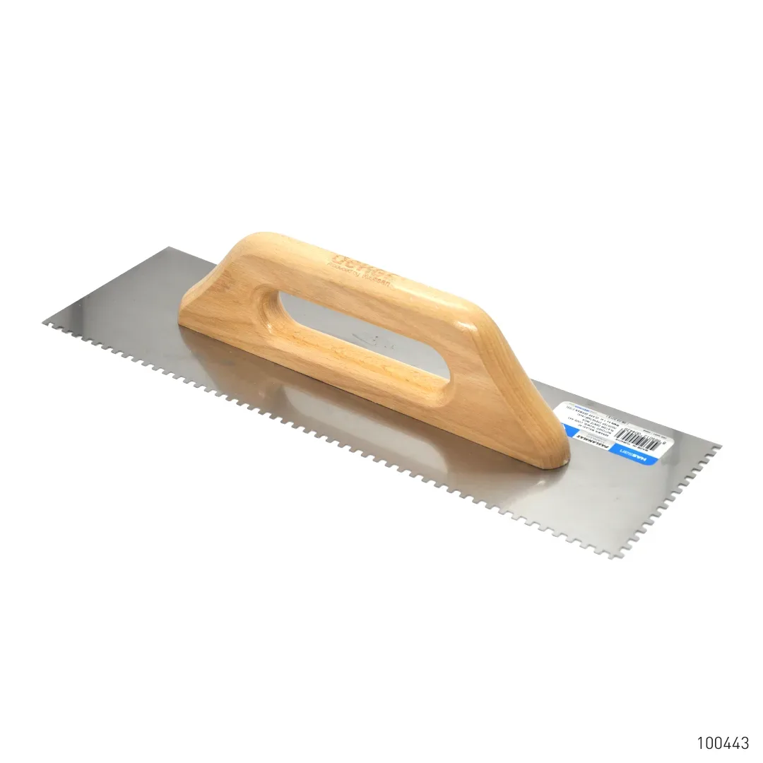 Dekor Seramik Malası Ahşap Saplı Paslanmaz Çelik 4 x 4 40 cm