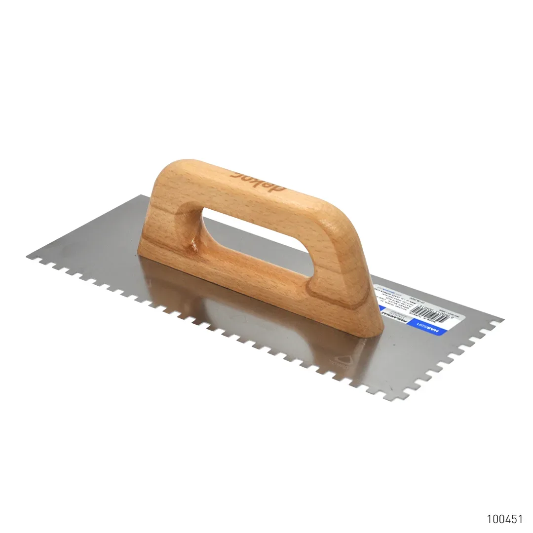 Dekor Seramik Malası Ahşap Saplı Paslanmaz Çelik 6 x 6 30 cm