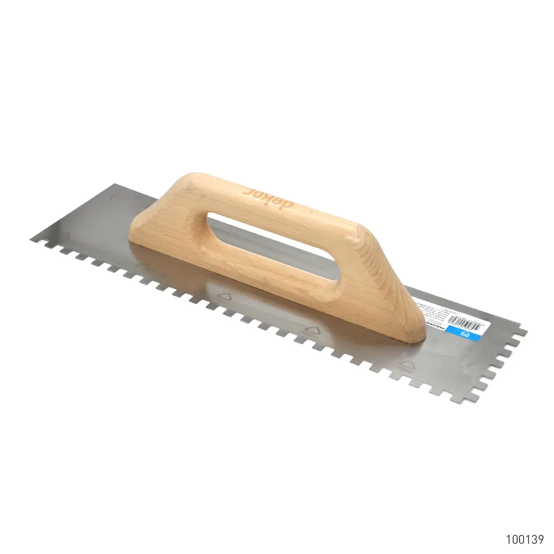 Dekor Seramik Malası Ahşap Saplı Paslanmaz Çelik 8 x 8 40 cm