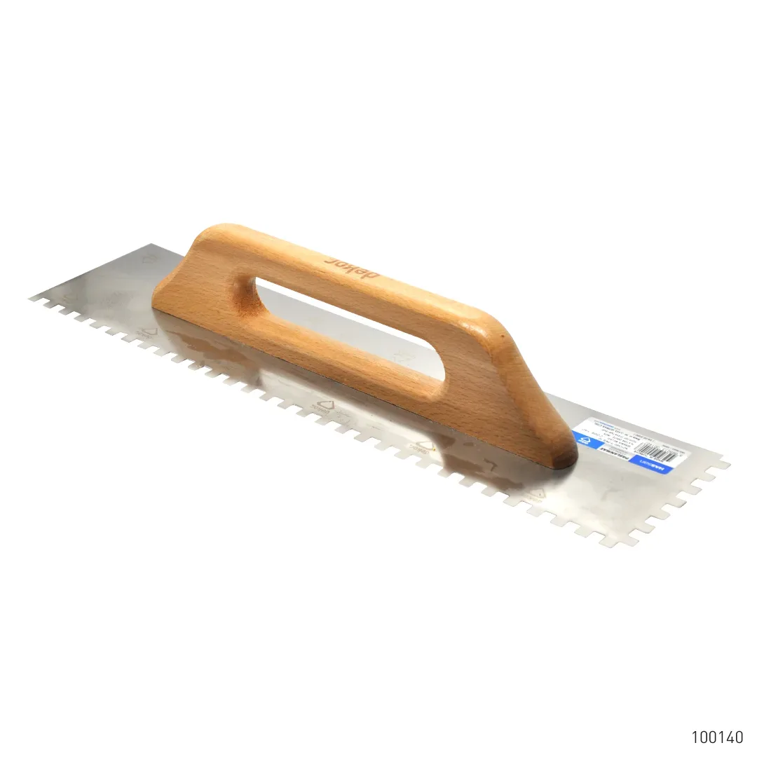 Dekor Seramik Malası Ahşap Saplı Paslanmaz Çelik 8 x 8 50 cm