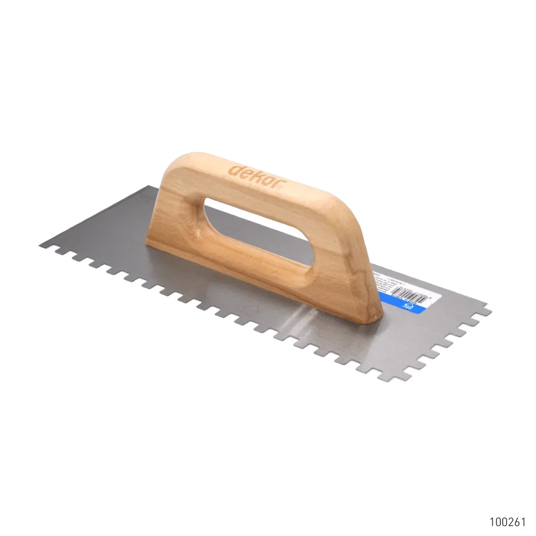 Dekor Seramik Malası Ahşap Saplı Yay Çeliği 8 x 8 30 cm