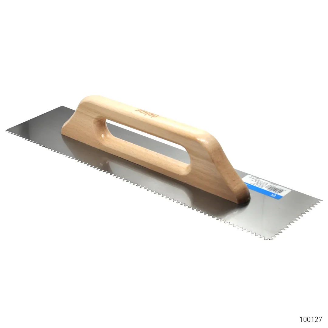 Dekor Seramik Malası Ahşap Saplı Yay Çeliği Üçgen 50 cm