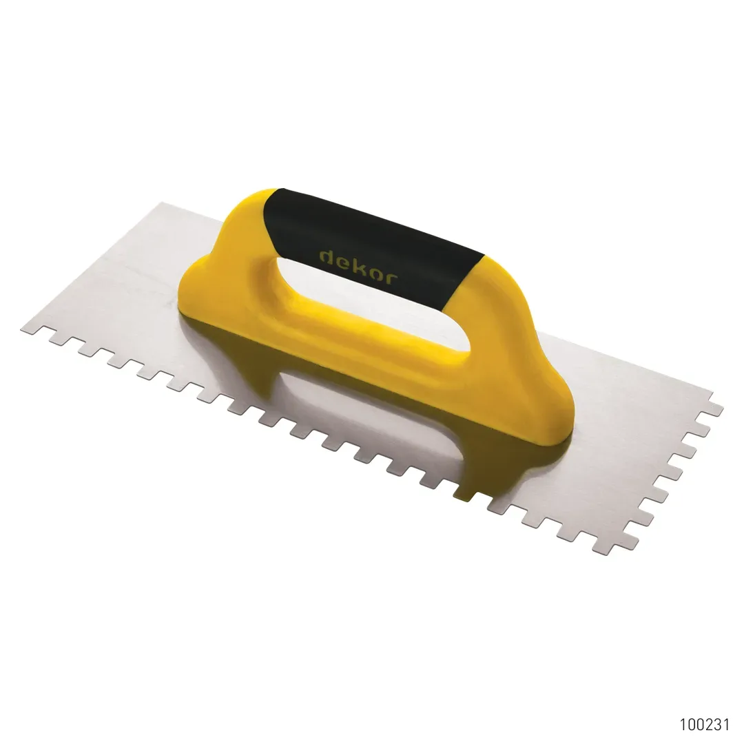 Dekor Seramik Malası Kapalı Plastik Saplı Yay Çeliği 8 x 8 40 cm