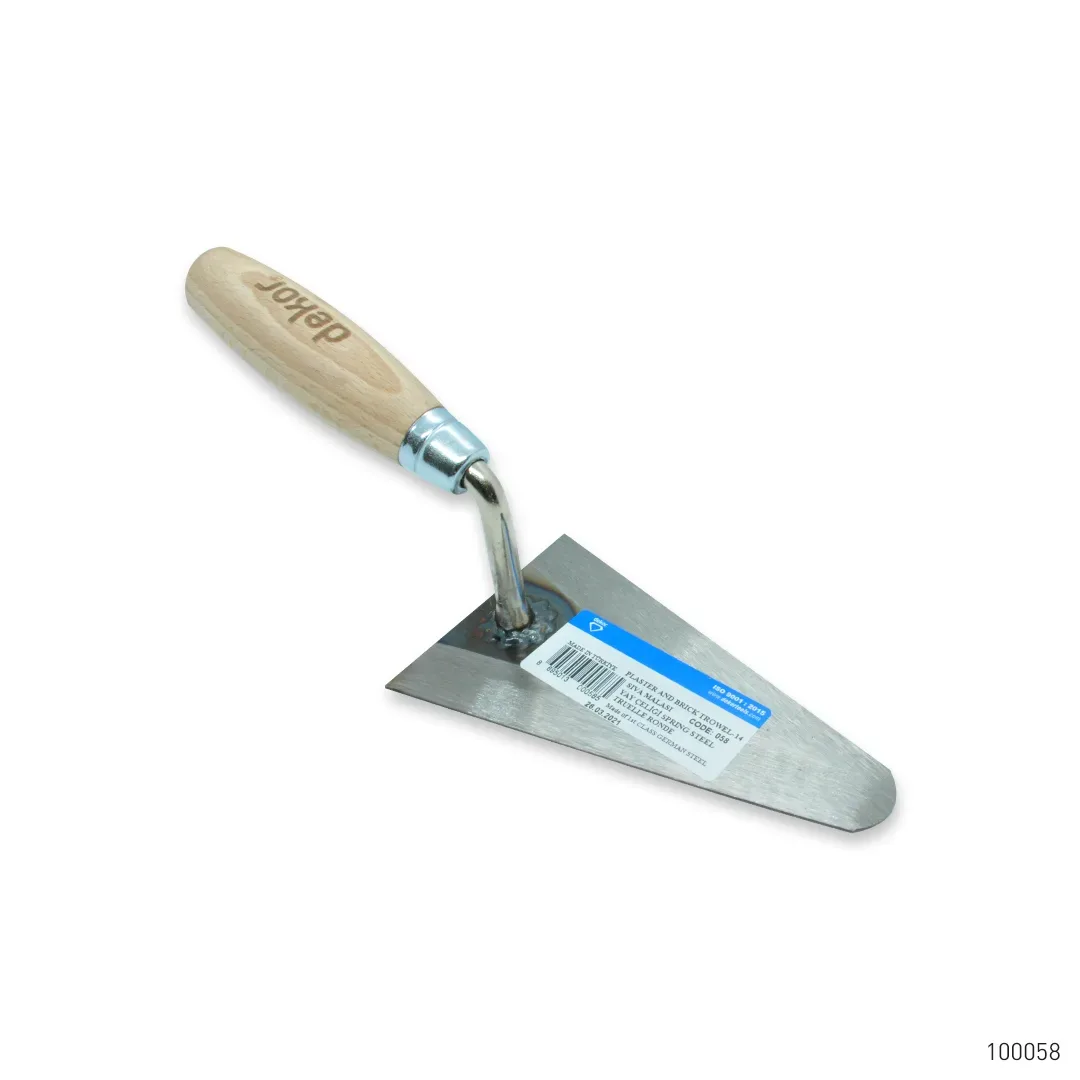 Dekor Sıva Malası Ahşap Saplı Yay Çeliği 14 cm