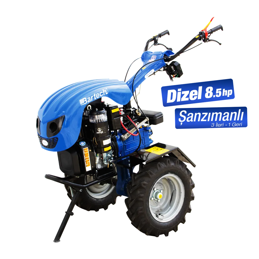 Bartech 410 Dizel Marşlı/İpli Çapalama Makinesi 8.5 HP