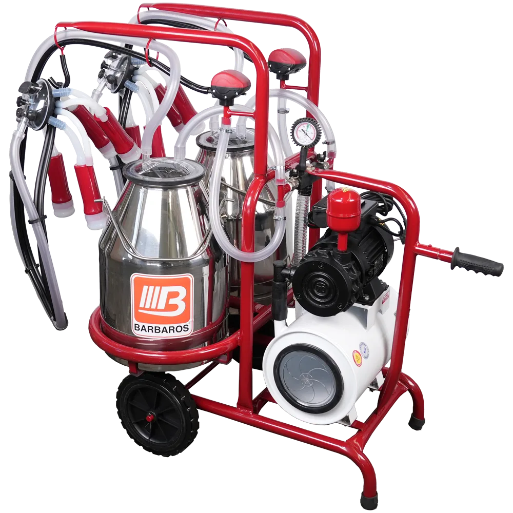 Bartech Çift Güğümlü Model Süt Sağma Makinesi