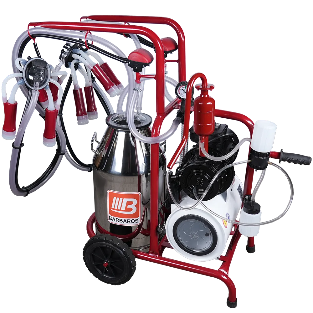 Bartech Çift Sağım Tek Güğüm İnek Sağım Makinesi Üniversal Model 85'lik Pompa