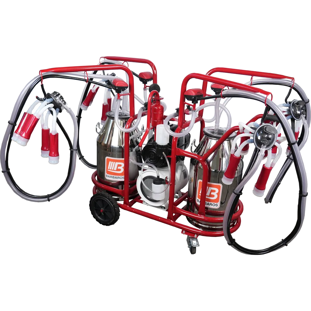 Bartech Dörtlü Sağım Çift Güğüm İnek Sağım Makinesi Ahtapot Model