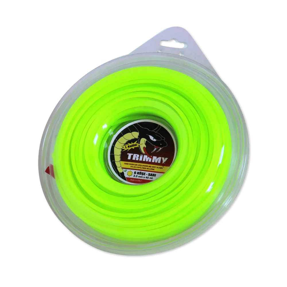 Bartech Motorlu Tırpan Misinası Altı Köşeli 3.3 mm 46 Metre